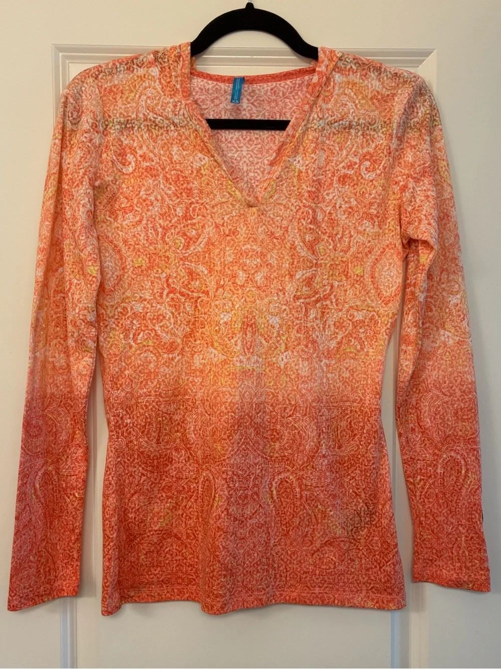 KUHL Basel Hoody Long Sleeve Peach Orange Women’s Size XS